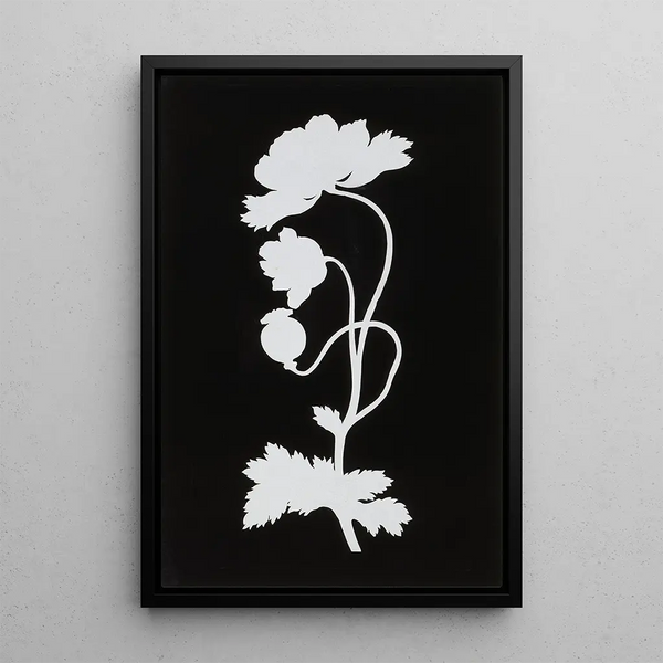 Poppy - Philipp Otto Runge — framed artwork on a wall