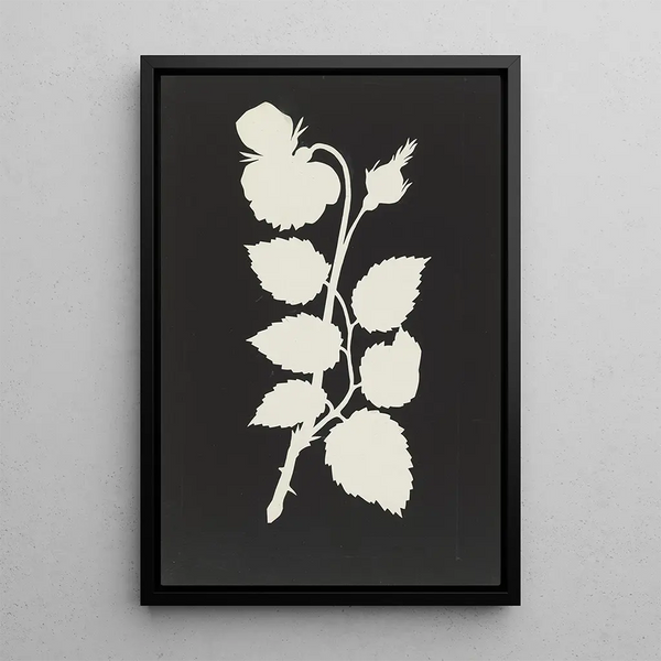 Rose Painting - Philipp Otto Runge — framed artwork on a wall