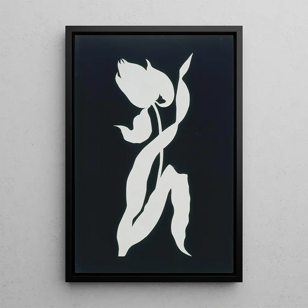 Tulip - Philipp Otto Runge — framed artwork on a wall