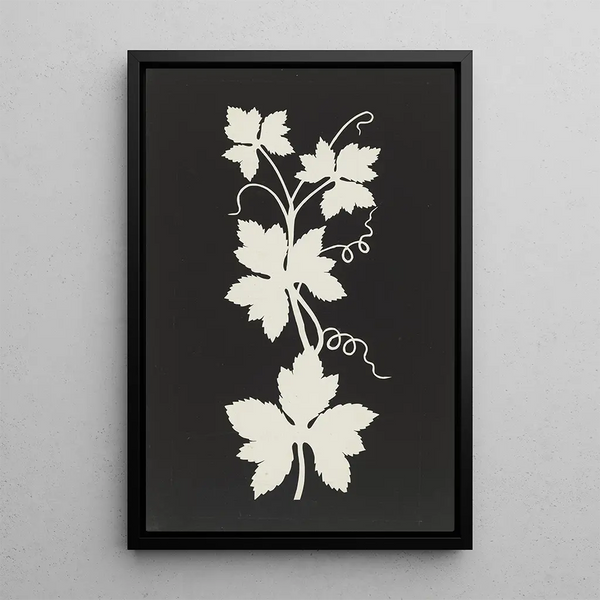 Feuilles de vigne - Philipp Otto Runge — framed artwork on a wall