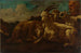 a group of goats and sheep with a shepherd - Philipp Peter Roos — artwork view