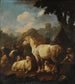 Berger et animaux dans un paysage - Philipp Peter Roos — artwork view