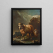 Two Sheep - Philipp Peter Roos — framed artwork on a wall