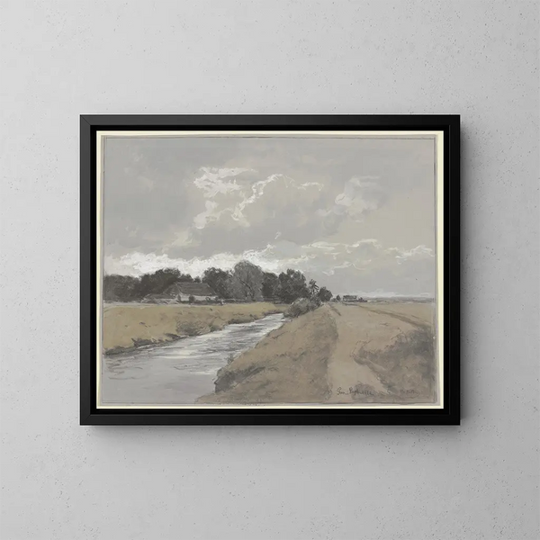 Au canal Gerner - Philipp Röth — framed artwork on a wall