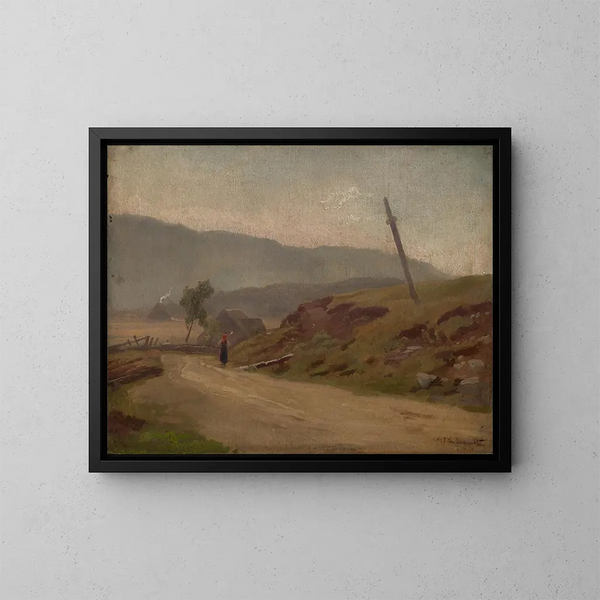 Streets in the Bernau Valley - Philipp Röth — framed artwork on a wall
