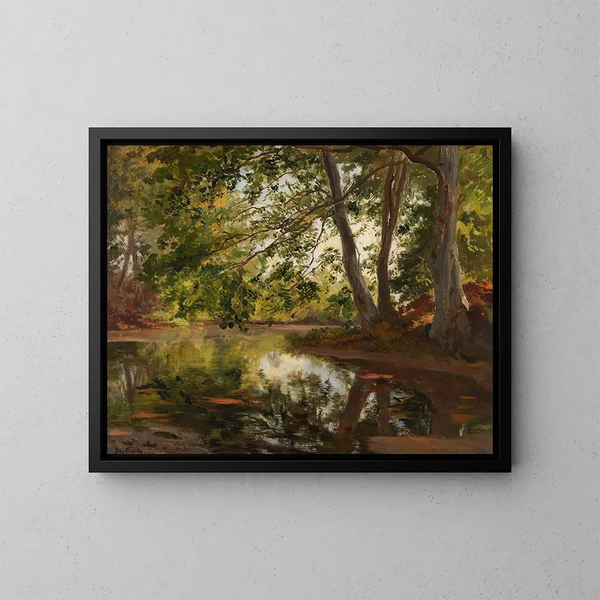 Pond near Bernried - Philipp Röth — framed artwork on a wall