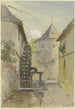 Alley with the back of a mill - Philipp Rumpf — artwork view