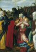 La Vierge Marie et les pleureuses à la Crucifixion - Philipp Uffenbach — weergave van het kunstwerk