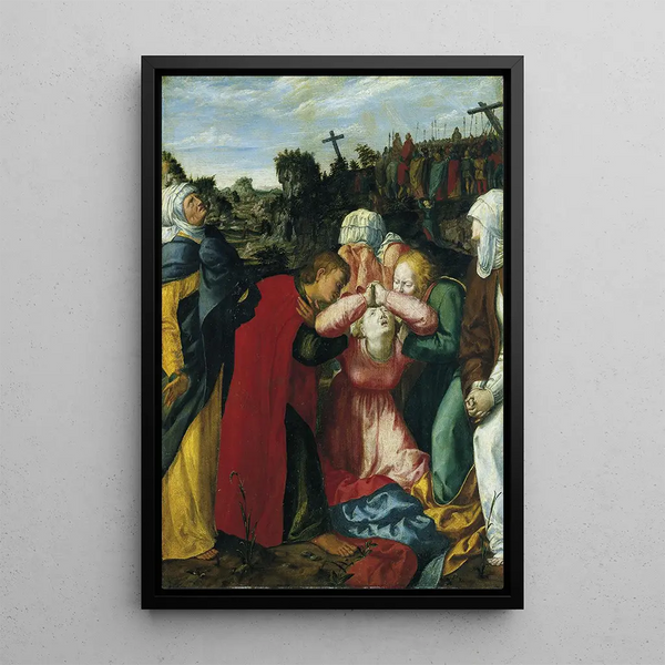 La Vierge Marie et les pleureuses à la Crucifixion - Philipp Uffenbach — ingelijst kunstwerk aan de muur