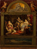 schets van compositie die het gedicht van de Zangers' vloek van Johann Ludwig Uhland illustreert - Philipp von Foltz — weergave van het kunstwerk