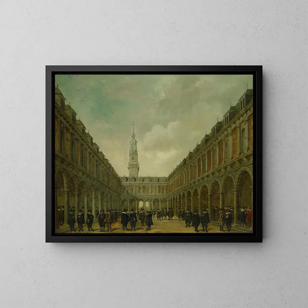 La Bourse Hendrick de Keyser - Philips Vinckboons II — ingelijst kunstwerk aan de muur