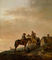 Stop van de ruiters - Philips Wouwerman — weergave van het kunstwerk