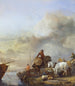 Landen van een boot - Philips Wouwerman — weergave van het kunstwerk
