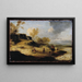 Zandduinen met personages - Philips Wouwerman — ingelijst kunstwerk aan de muur