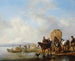 Het hooivorken - Philips Wouwerman — weergave van het kunstwerk