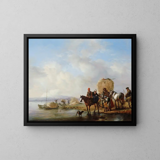 Philips Wouwerman - The Hay Wagon.webp
