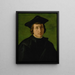 Portret van een man met een zwarte hoed - Pier Francesco Foschi — ingelijst kunstwerk aan de muur