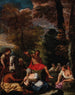 Sint-Jan de Doper predikt - Pier Francesco Mola — weergave van het kunstwerk