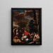 Sint-Jan de Doper predikt - Pier Francesco Mola — ingelijst kunstwerk aan de muur