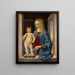 van het Madonna en Kind schilderij - Piermatteo d'Amelia — ingelijst kunstwerk aan de muur