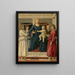 van het Madonna en Kind met vier engelen - Piero della Francesca — ingelijst kunstwerk aan de muur