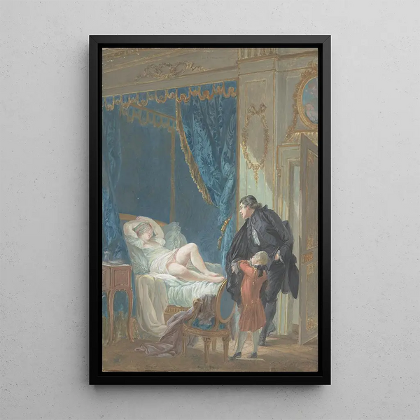 The Morning - Pierre-Antoine Baudouin — framed artwork on a wall