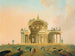 Fantastisch architectuurstudie met figuren - Pierre-Antoine Demachy — weergave van het kunstwerk
