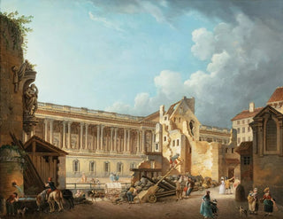 PierreAntoine Demachy - The Clearance Of The Louvre Colonnade During The Demolition Of The Ruins Of The Htel Du Petit Bourbon.webp