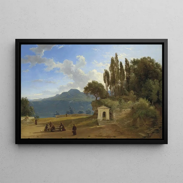 PierreAthanase Chauvin - Monks Before Lake Nemi Italy.webp