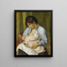 Een vrouw die een kind voedt - Pierre-Auguste Renoir — ingelijst kunstwerk aan de muur
