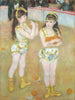 Acrobaten bij het Fernando Circus Francisca en Angelina Wartenberg - Pierre-Auguste Renoir — weergave van het kunstwerk