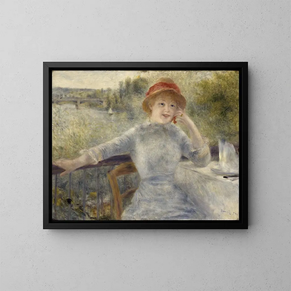 Alphonsine Fournaise - Pierre-Auguste Renoir — ingelijst kunstwerk aan de muur