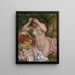 Zittende vrouw die haar haar kamt - Pierre-Auguste Renoir — ingelijst kunstwerk aan de muur