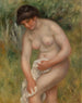 Badende die zich droogt - Pierre-Auguste Renoir — weergave van het kunstwerk