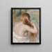 Blonde tressend haar - Pierre-Auguste Renoir — ingelijst kunstwerk aan de muur