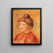 Buste van een vrouw in rood Buste de femme en rouge - Pierre-Auguste Renoir — ingelijst kunstwerk aan de muur