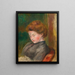 Buste van een vrouw - Pierre-Auguste Renoir — ingelijst kunstwerk aan de muur