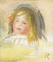 Kind met blond haar - Pierre-Auguste Renoir — weergave van het kunstwerk