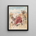 Kinderen die met een bal spelen - Pierre-Auguste Renoir — ingelijst kunstwerk aan de muur