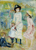 Kinderen op de kust van Guernsey - Pierre-Auguste Renoir — weergave van het kunstwerk