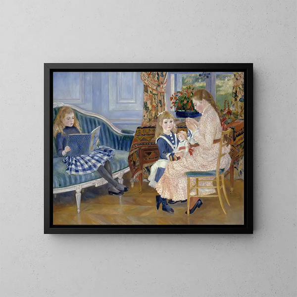 L'Après-midi des enfants à Wargemont - Pierre-Auguste Renoir — ingelijst kunstwerk aan de muur