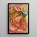 Coco dans les roses - Pierre-Auguste Renoir — ingelijst kunstwerk aan de muur