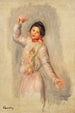 Danseuse aux castagnettes - Pierre-Auguste Renoir — weergave van het kunstwerk