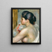 Vrouw met zwart haar - Pierre-Auguste Renoir — ingelijst kunstwerk aan de muur