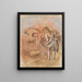 Twee jonge meisjes aan de rand van de zee - Pierre-Auguste Renoir — ingelijst kunstwerk aan de muur