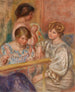 Borduursters Les Brodeuses - Pierre-Auguste Renoir — weergave van het kunstwerk