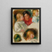 Studie van kinderen en jonge vrouw - Pierre-Auguste Renoir — ingelijst kunstwerk aan de muur
