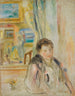 Vrouw in een interieur - Pierre-Auguste Renoir — weergave van het kunstwerk