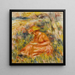 Vrouw lezend in een landschap - Pierre-Auguste Renoir — ingelijst kunstwerk aan de muur