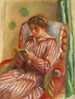 Gabrielle lezend - Pierre-Auguste Renoir — weergave van het kunstwerk